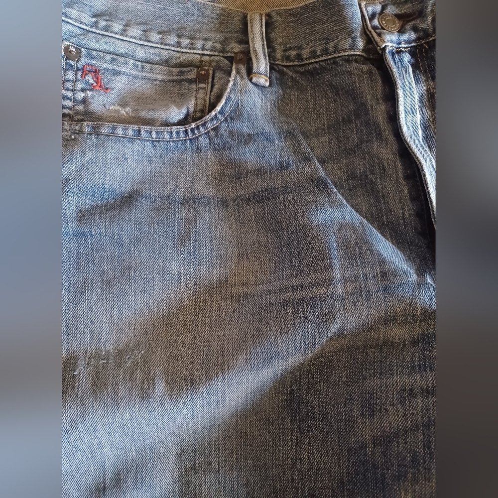 🍒 Polo Ralph Lauren Denim Jeans Mens #41381 - Picture 13 of 14